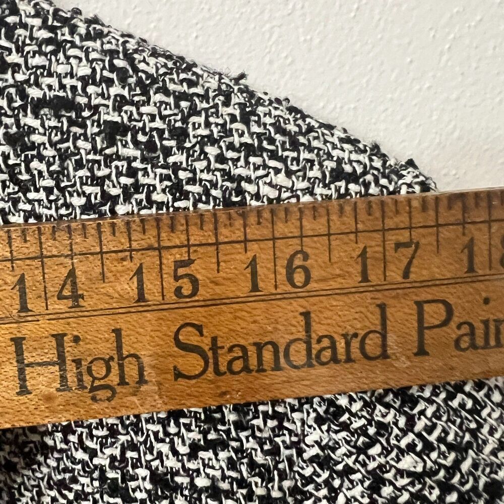 Coldwater Creek Jacket L Silk Blend Woven Texture Black White - Picture 7 of 8